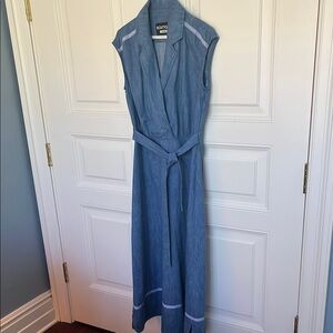 mooching boutique sleeveless denim dress